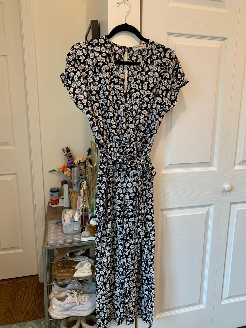 Black & White Floral Jumper